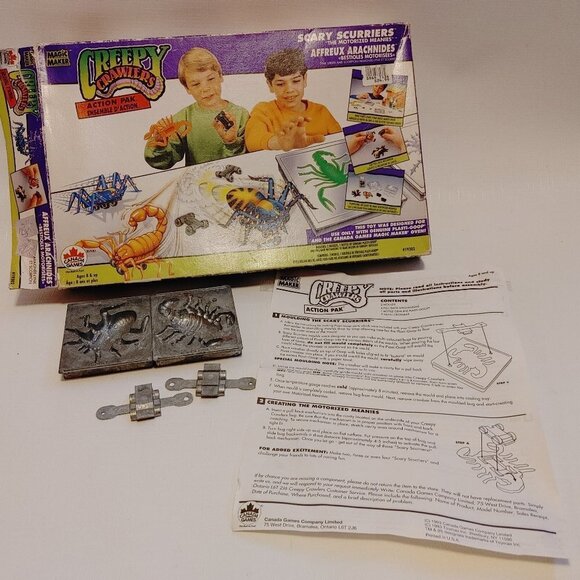 Vintage 1993 Creepy Crawlers Action Pak Booster Set Scary Scurriers Lynx… - Picture 1 of 6